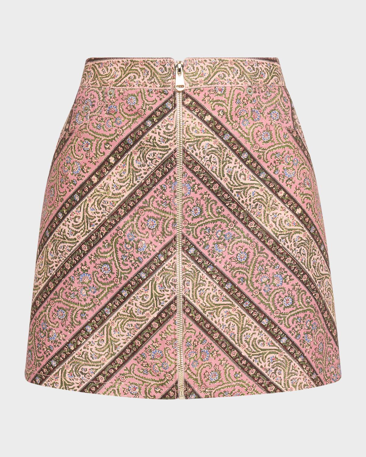 Cinq a Sept Pepper Paisley Mini Skirt | Neiman Marcus