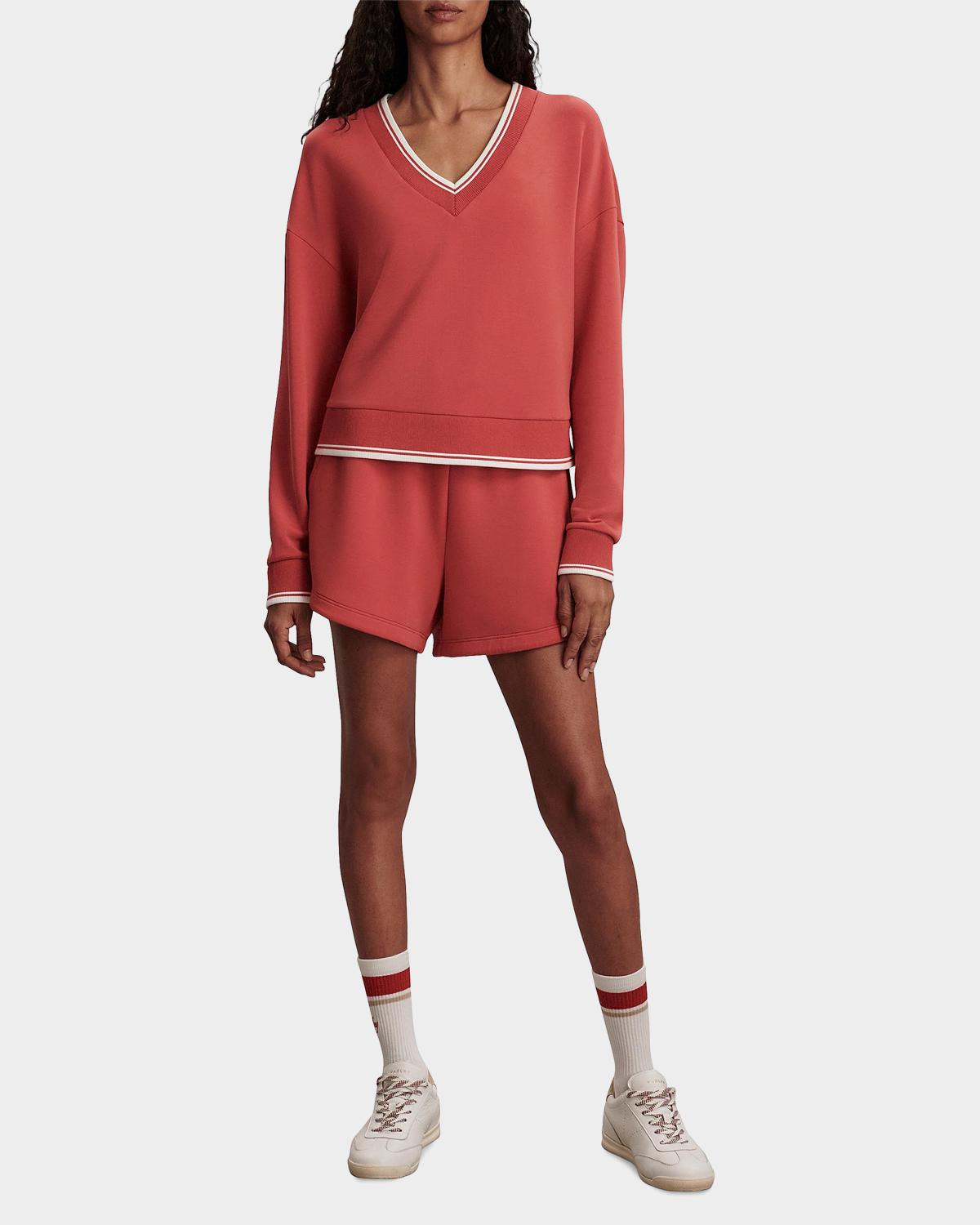 Blithe DoubleSoft® Striped-Trim Sweatshirt - thumbnail 3