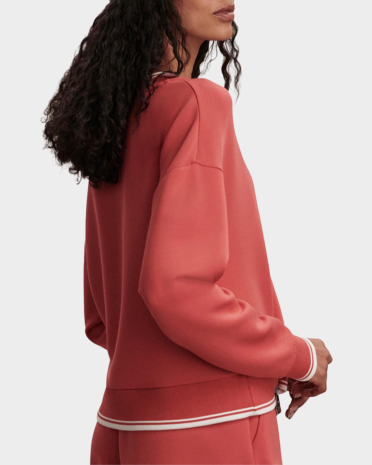Blithe DoubleSoft® Striped-Trim Sweatshirt - thumbnail 6