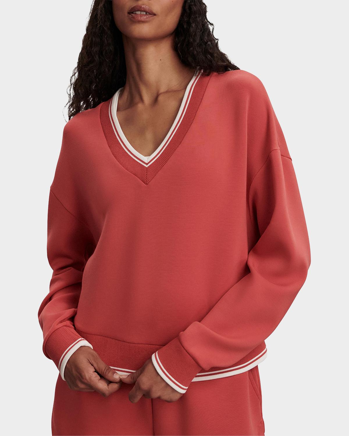 Blithe DoubleSoft® Striped-Trim Sweatshirt - thumbnail 2