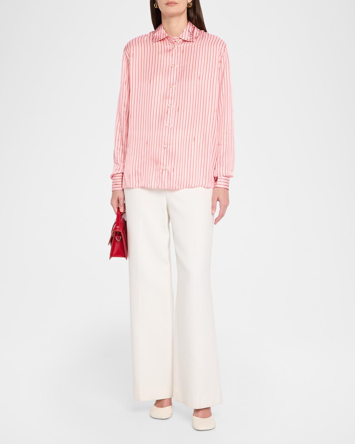 Striped Button-Front Shirt - thumbnail 2