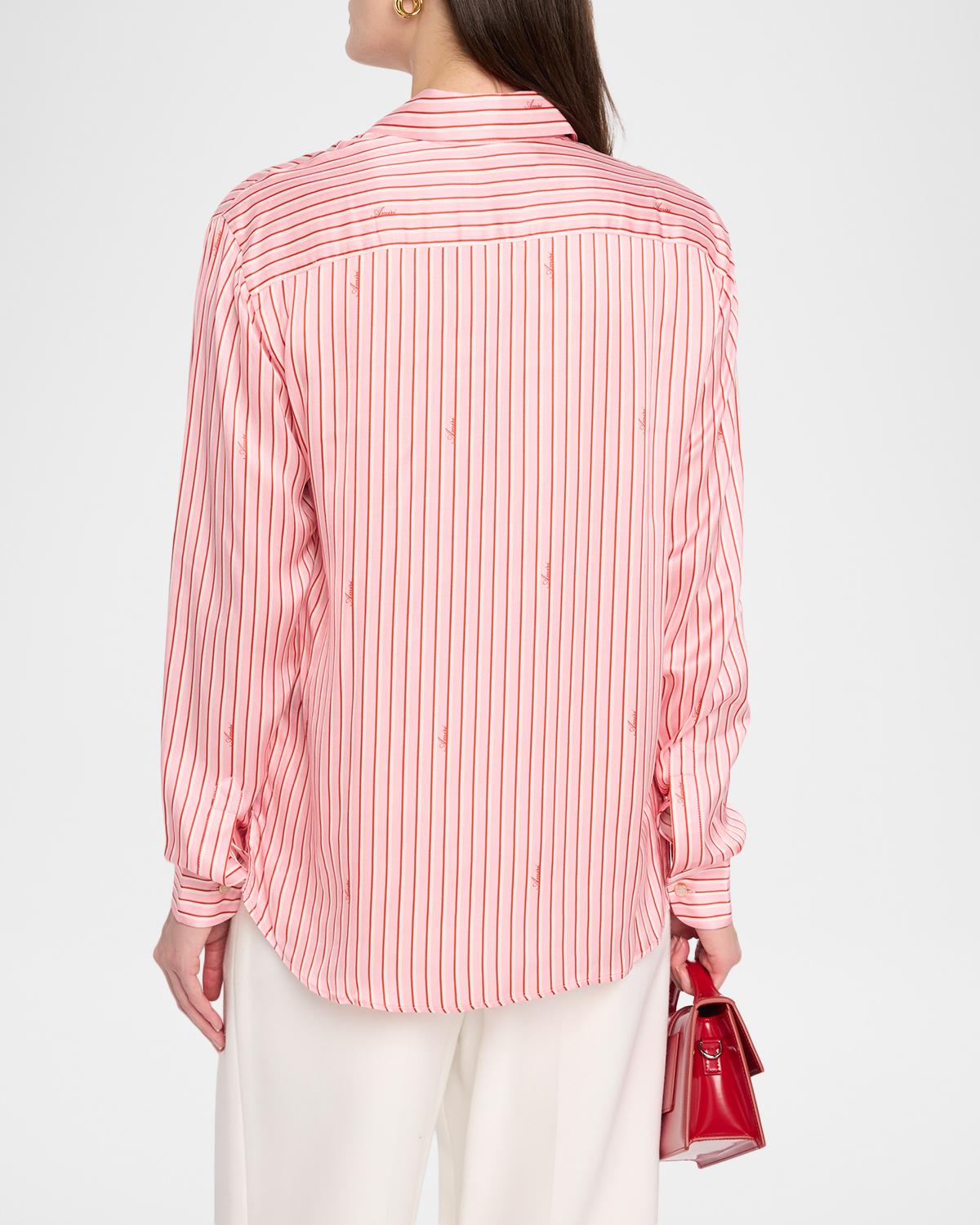 Striped Button-Front Shirt - thumbnail 3