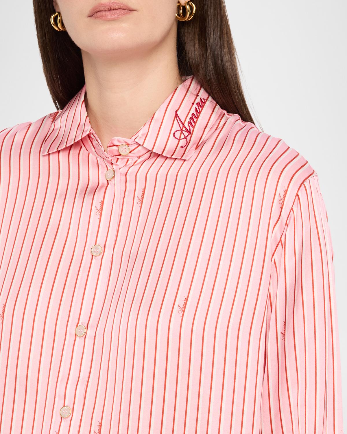 Striped Button-Front Shirt - thumbnail 5