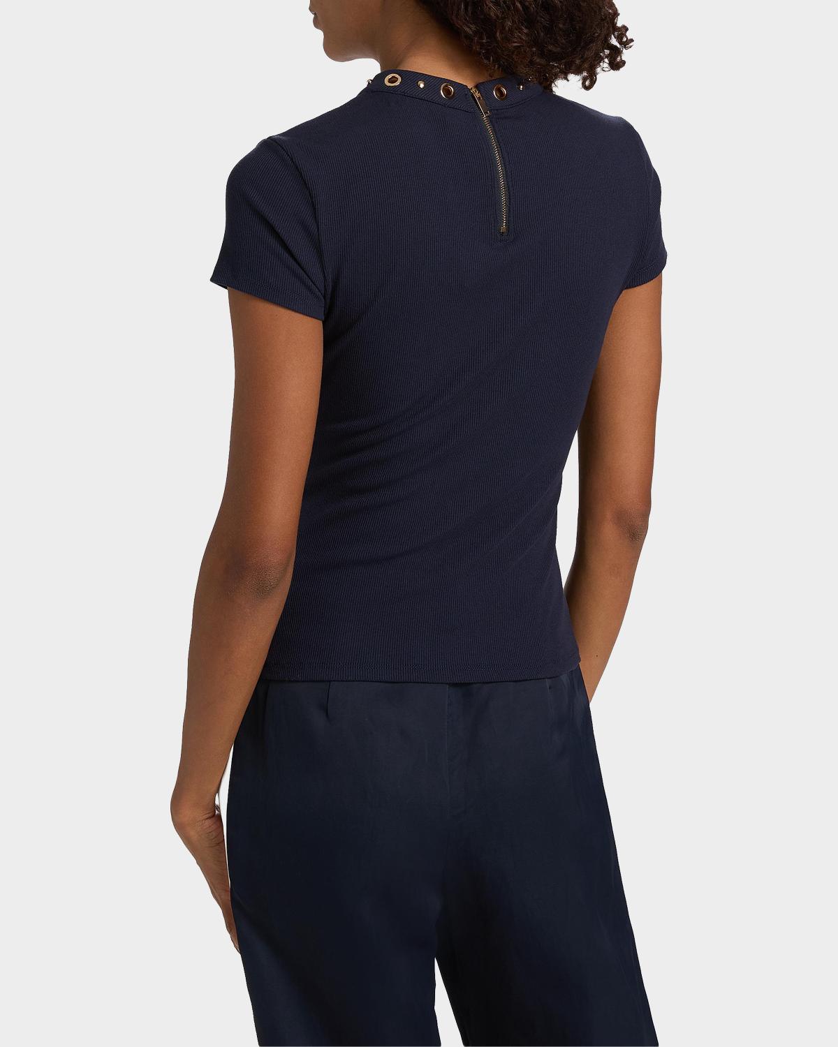 Tate Grommet Rib-Knit Top - thumbnail 3