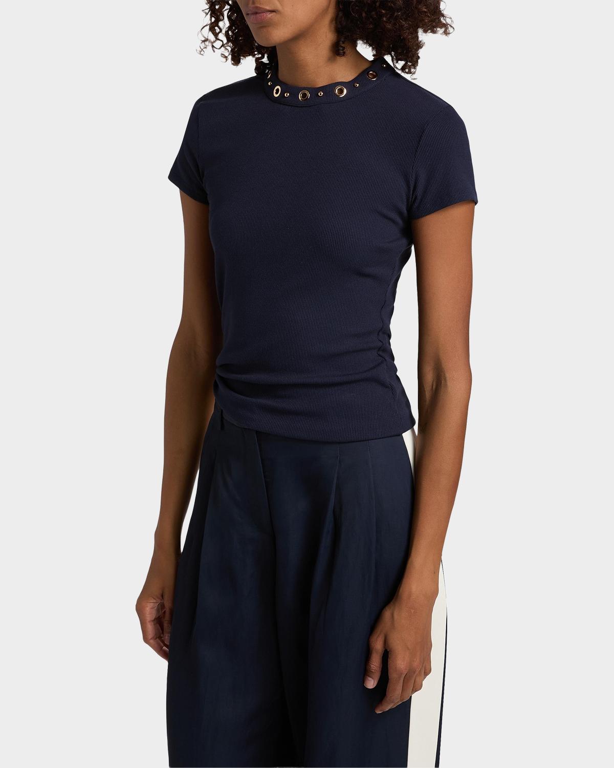 Tate Grommet Rib-Knit Top - thumbnail 6