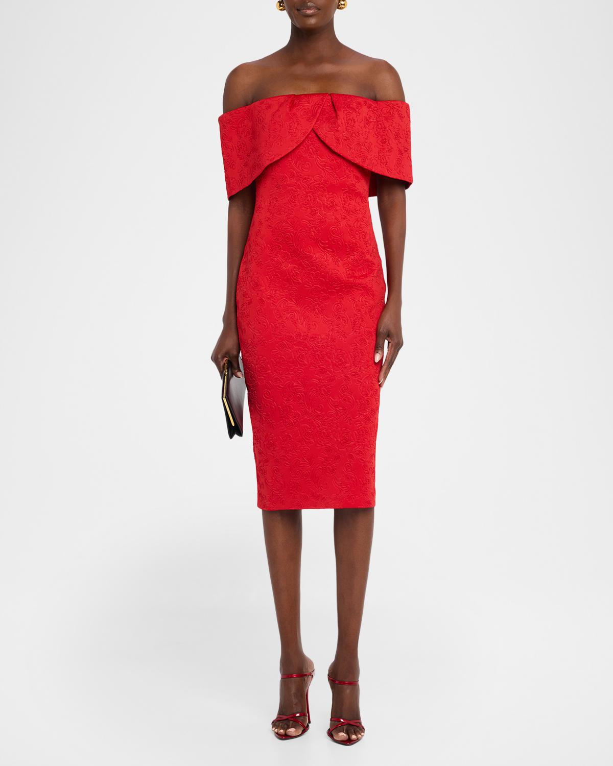 Off-The-Shoulder Cocktail Dress - thumbnail 2