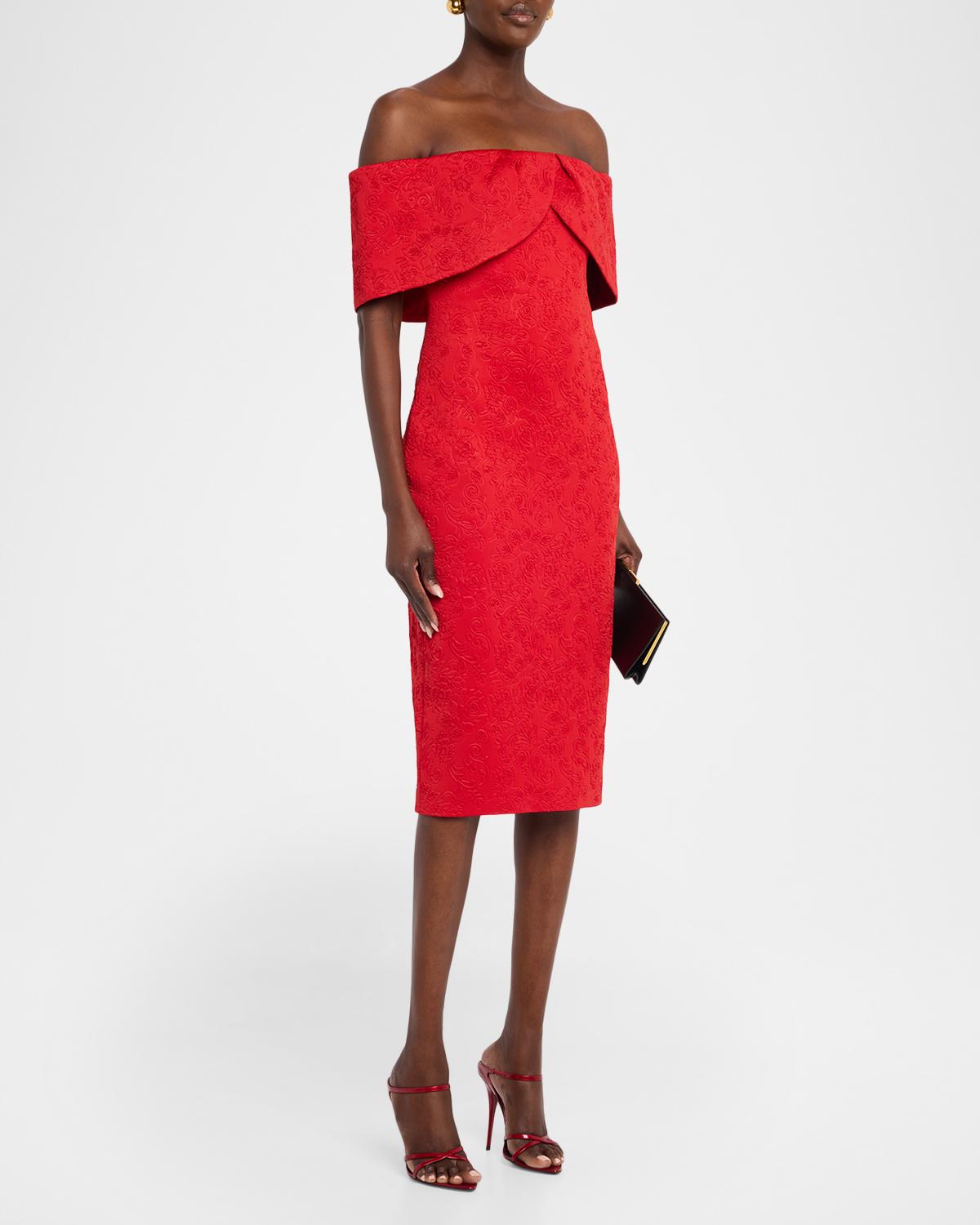 Off-The-Shoulder Cocktail Dress - thumbnail 4