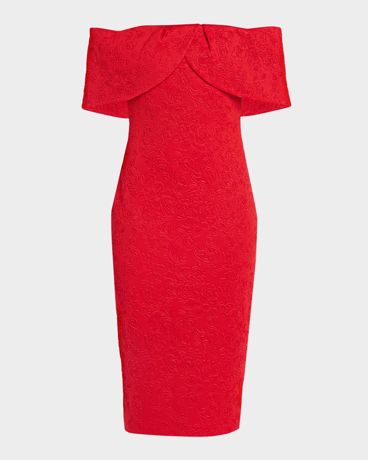 Off-The-Shoulder Cocktail Dress