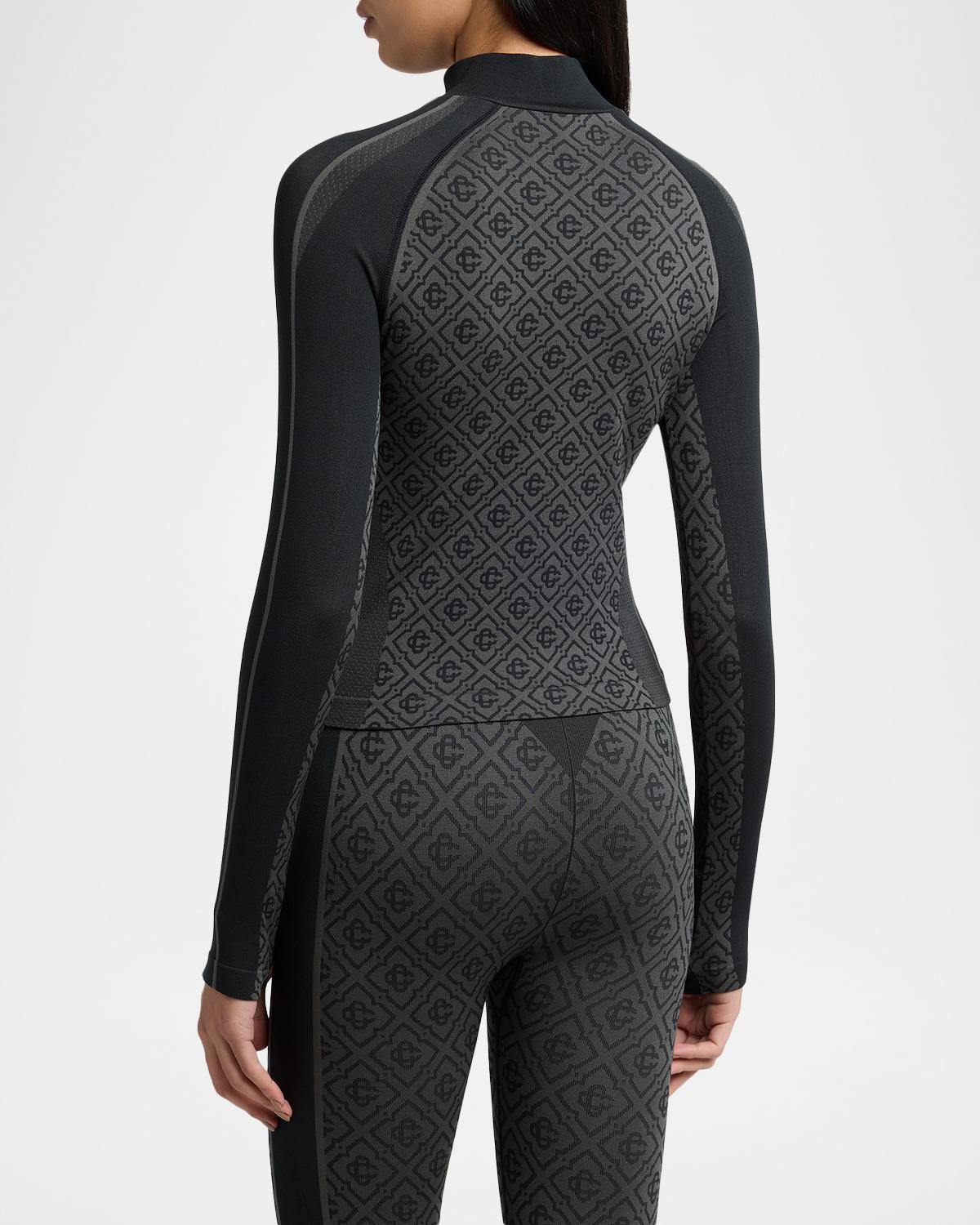 Seamless Monogram Half-Zip Top - thumbnail 3