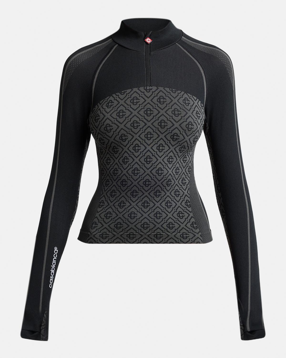 Seamless Monogram Half-Zip Top