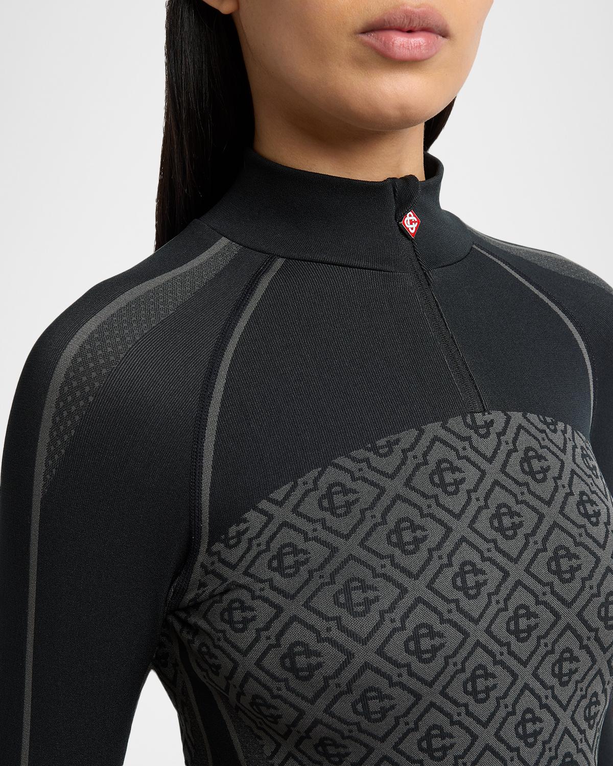 Seamless Monogram Half-Zip Top - thumbnail 5