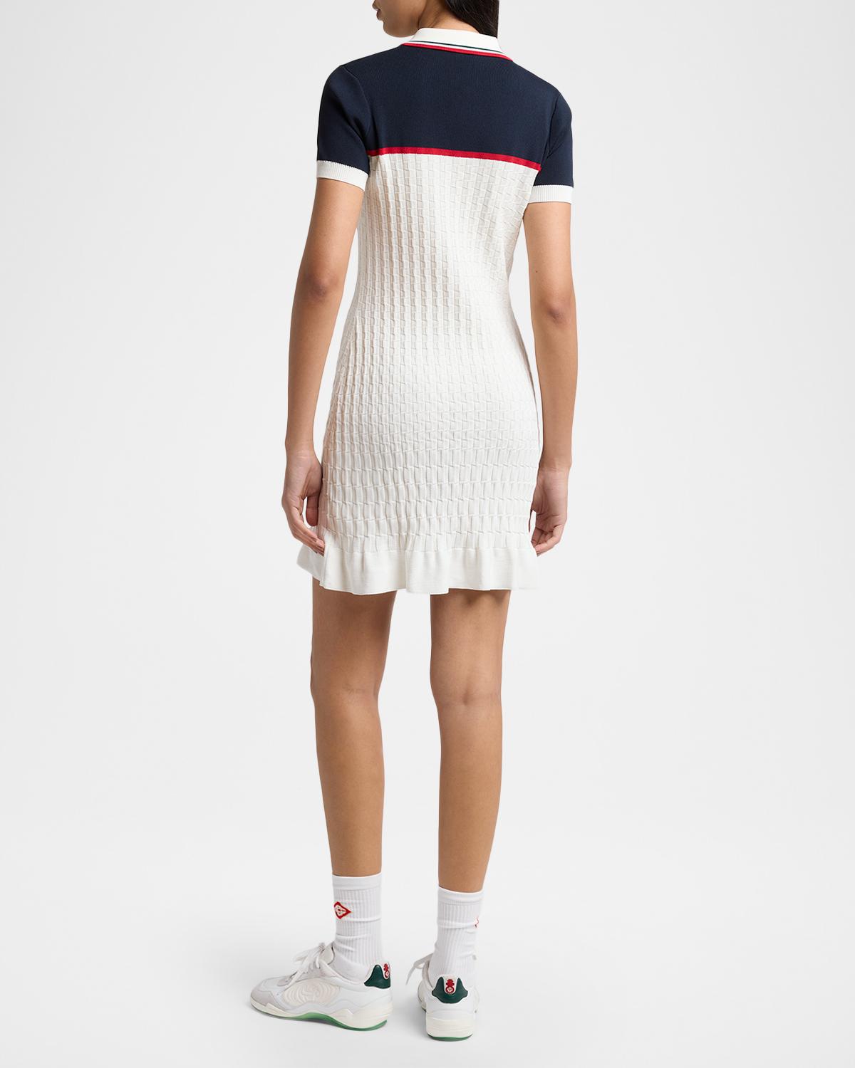 Knit Tennis Polo Mini Dress - thumbnail 3