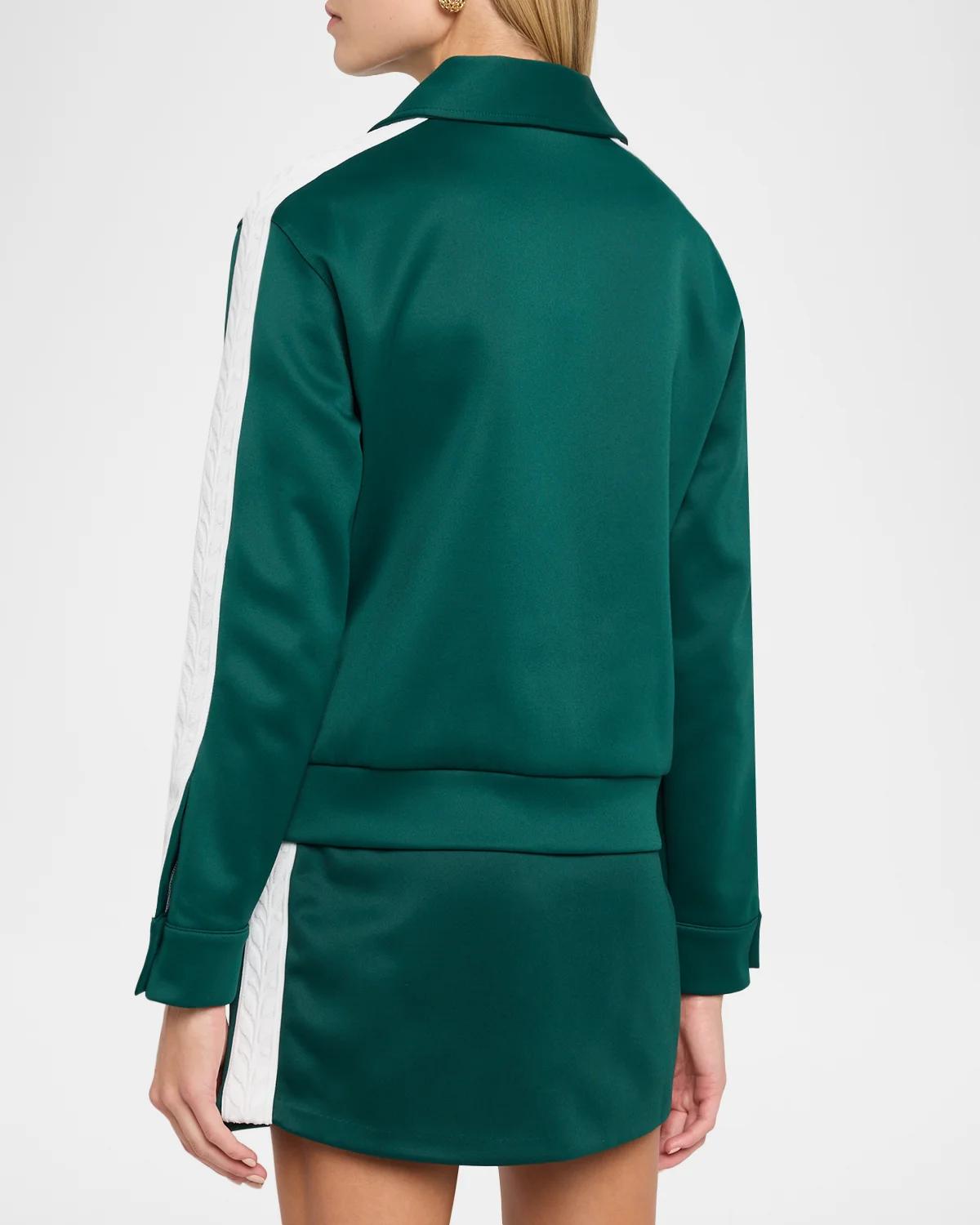 Side-Stripe Scuba Bomber Jacket - thumbnail 3