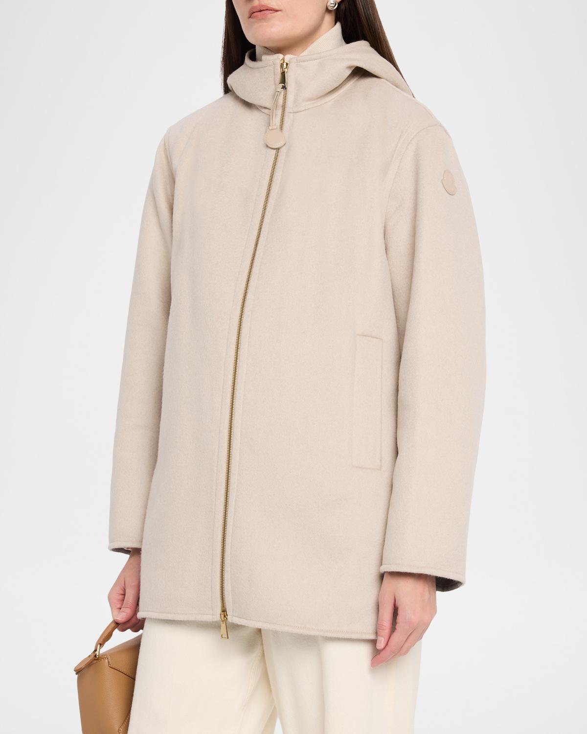 Hemiptere 3-in-1 Hooded Wool & Cashmere Down Jacket - thumbnail 4