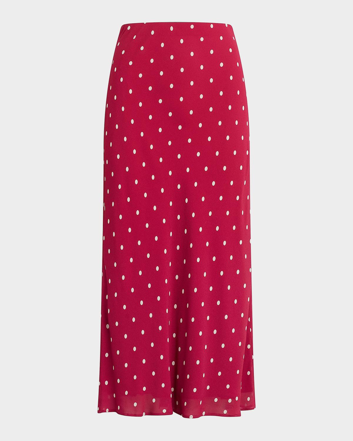 The Jojo Polka Dot Midi Skirt