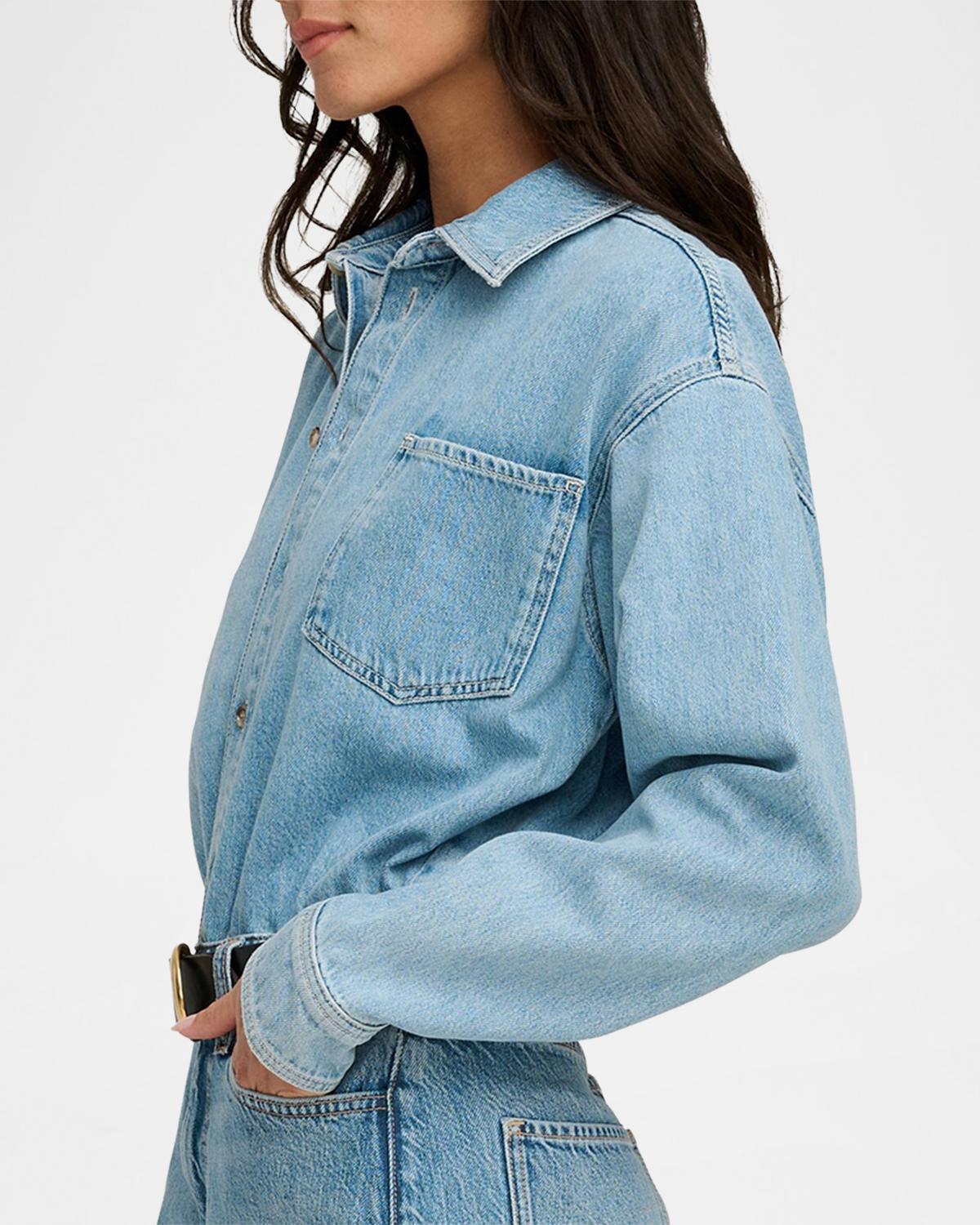 The Layla Layered Denim Mini Dress - thumbnail 5