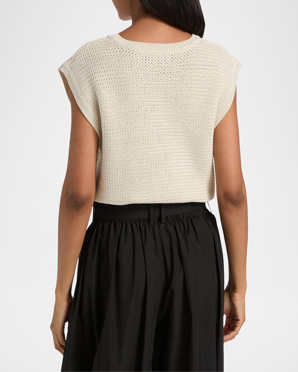 Vivienne Knit Cotton Sleeveless Top - thumbnail 3