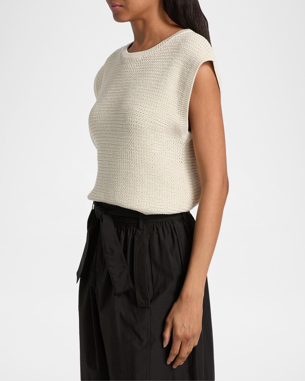 Vivienne Knit Cotton Sleeveless Top - thumbnail 6