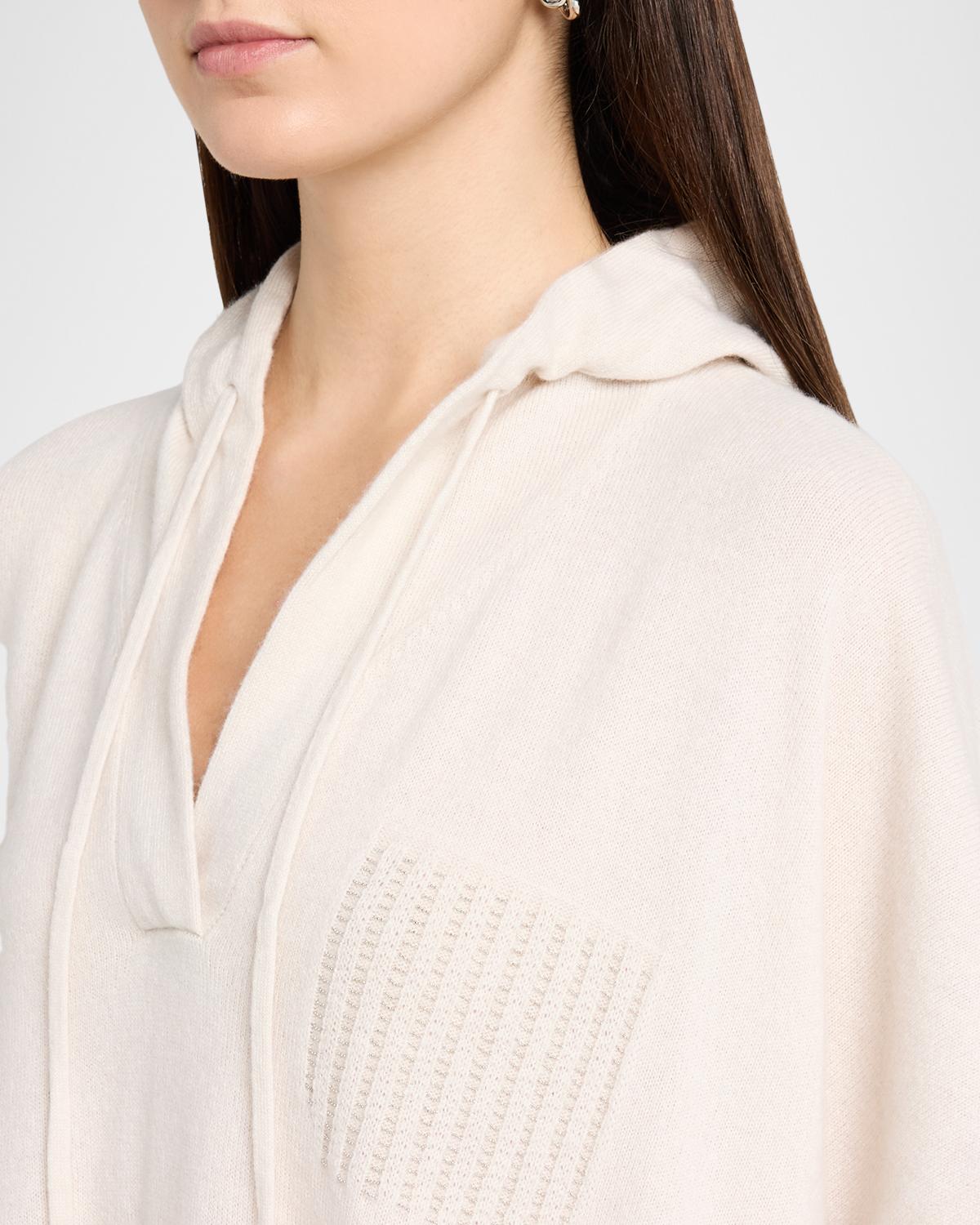 Hooded Chain-Trim Knit Sweater - thumbnail 5