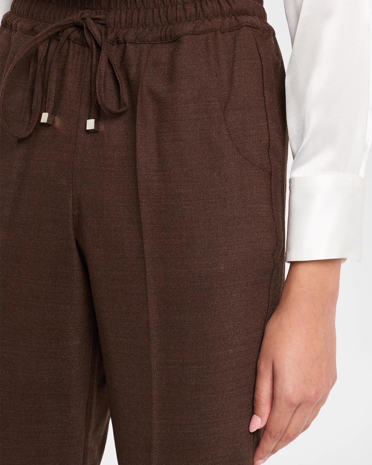 Virgin Wool-Blend Crop Trousers - thumbnail 5
