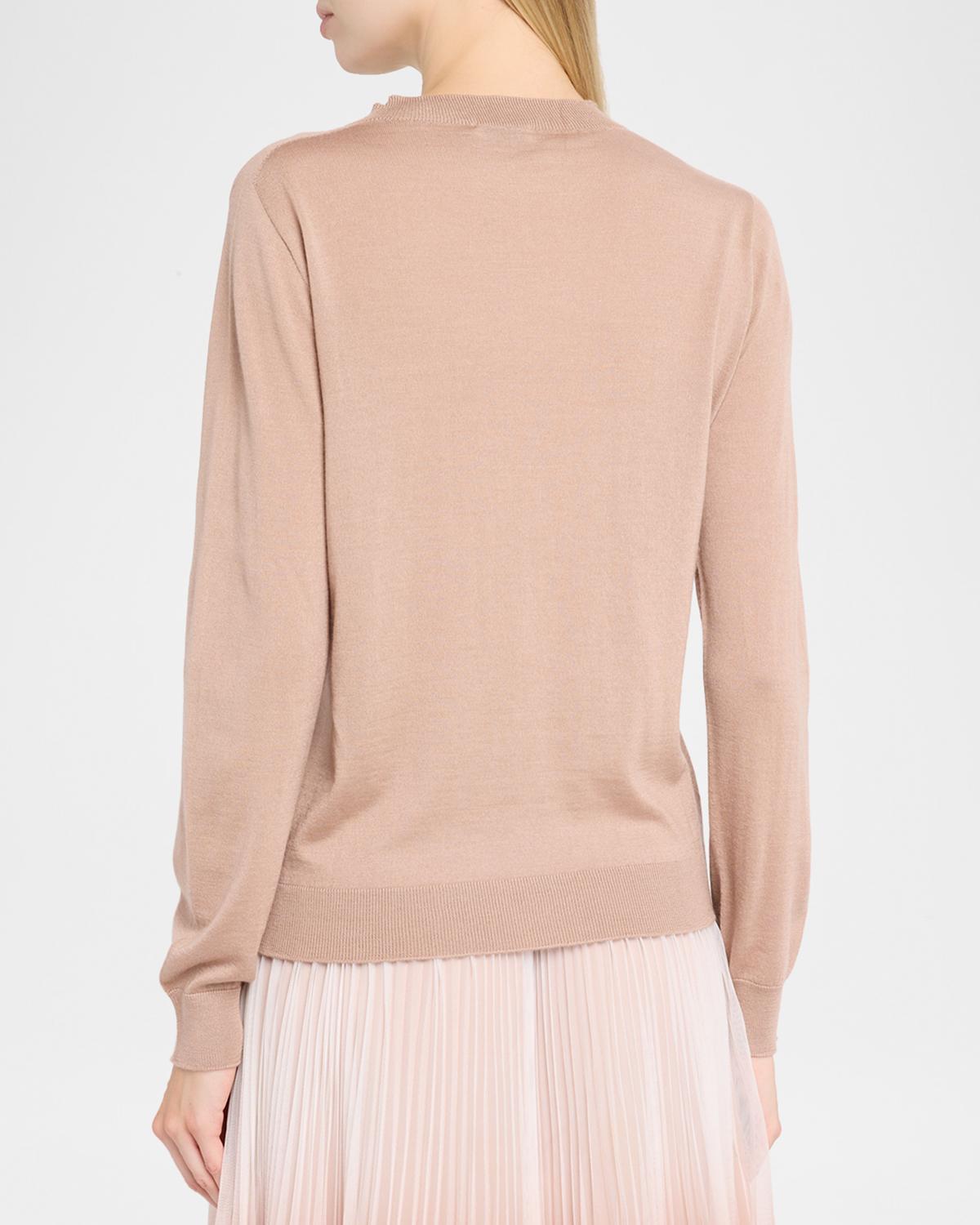 Crewneck Cashmere-Silk Sweater - thumbnail 3