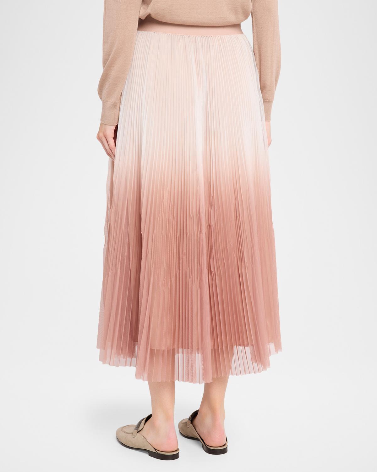 Pleated Ombre Midi Skirt - thumbnail 3