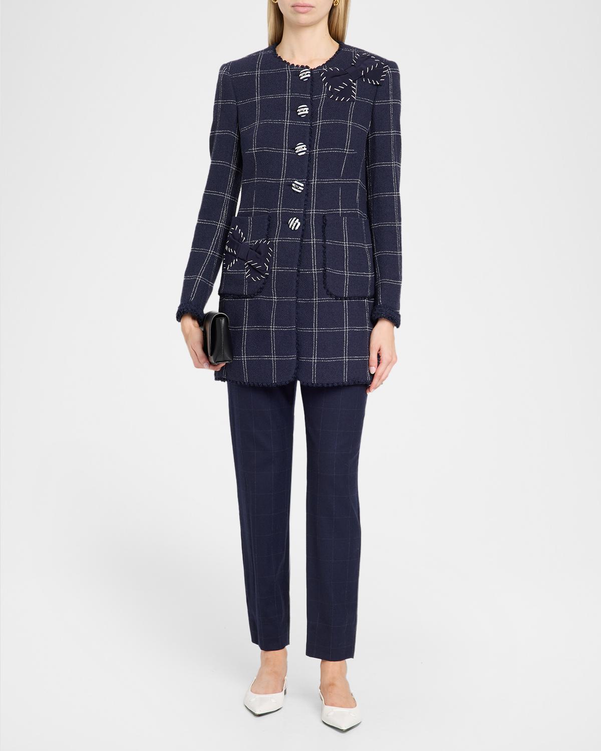 Windowpane Long jacket - thumbnail 2
