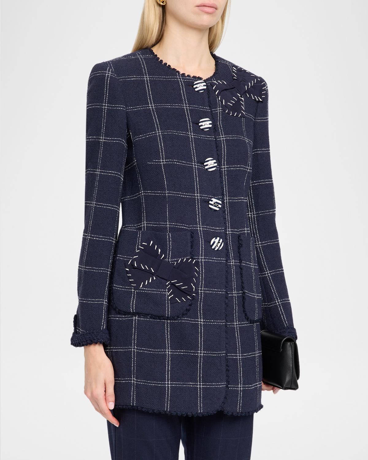Windowpane Long jacket - thumbnail 4