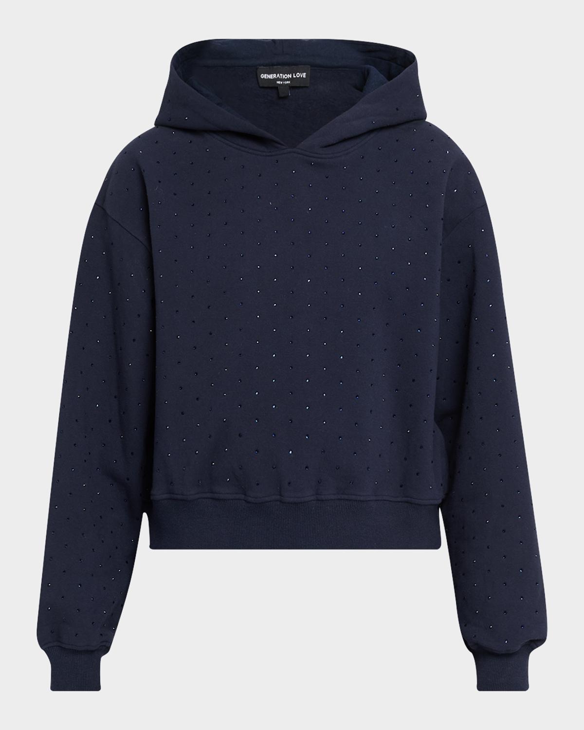 Renae Crystal-Embellished Hoodie