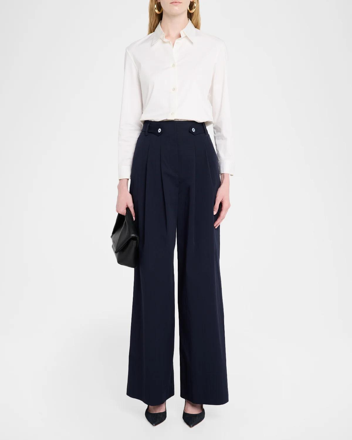 Allman Pleated Wide-Leg Pants - thumbnail 2