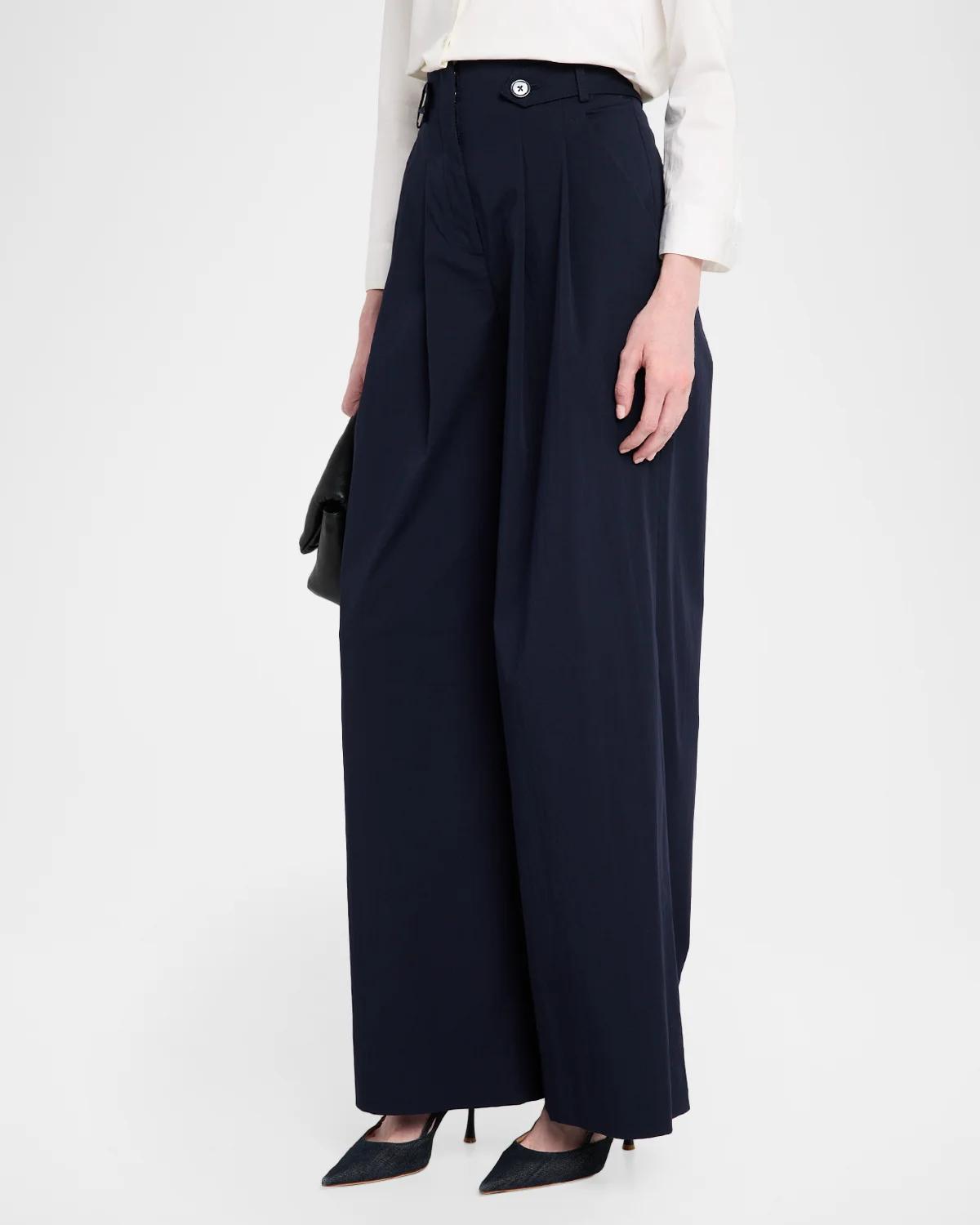 Allman Pleated Wide-Leg Pants - thumbnail 4