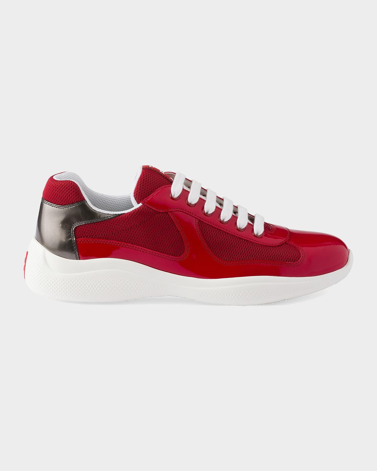 Prada Men's Patent Leather & Technical Fabric Prada America's Cup