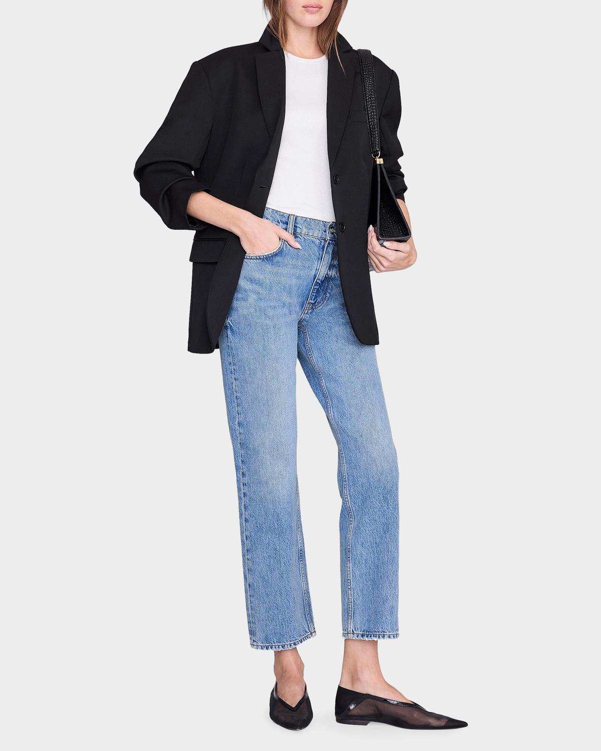 Kate Cotton Straight-Leg Jeans - thumbnail 2