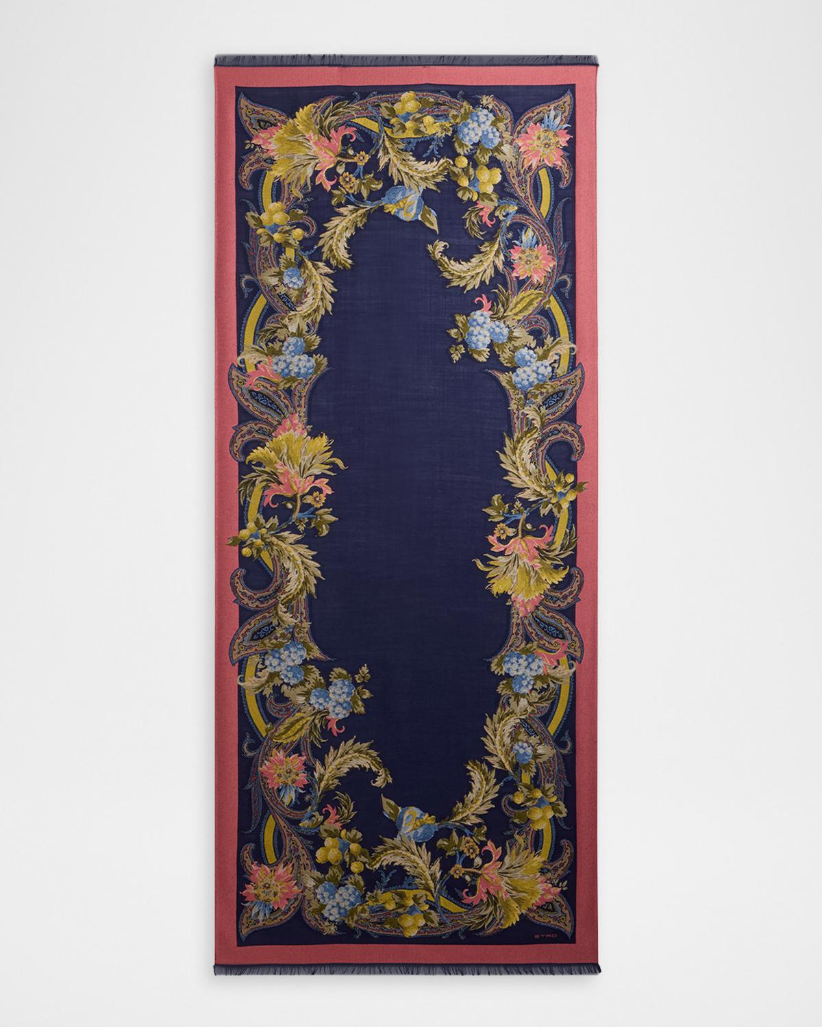 Etro Floral Jacquard Scarf | Neiman Marcus