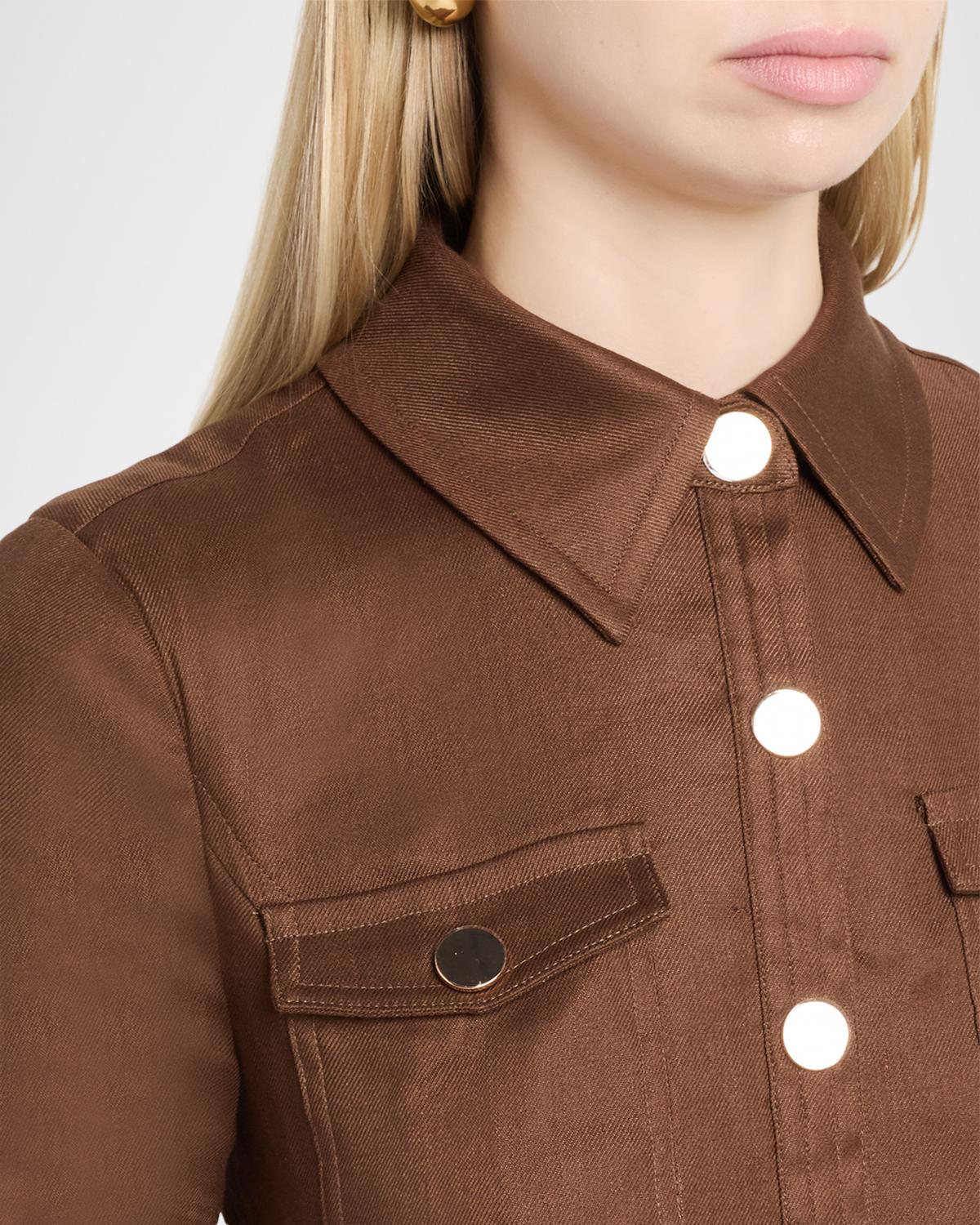 Lydia Belted Mini Shirtdress - thumbnail 5