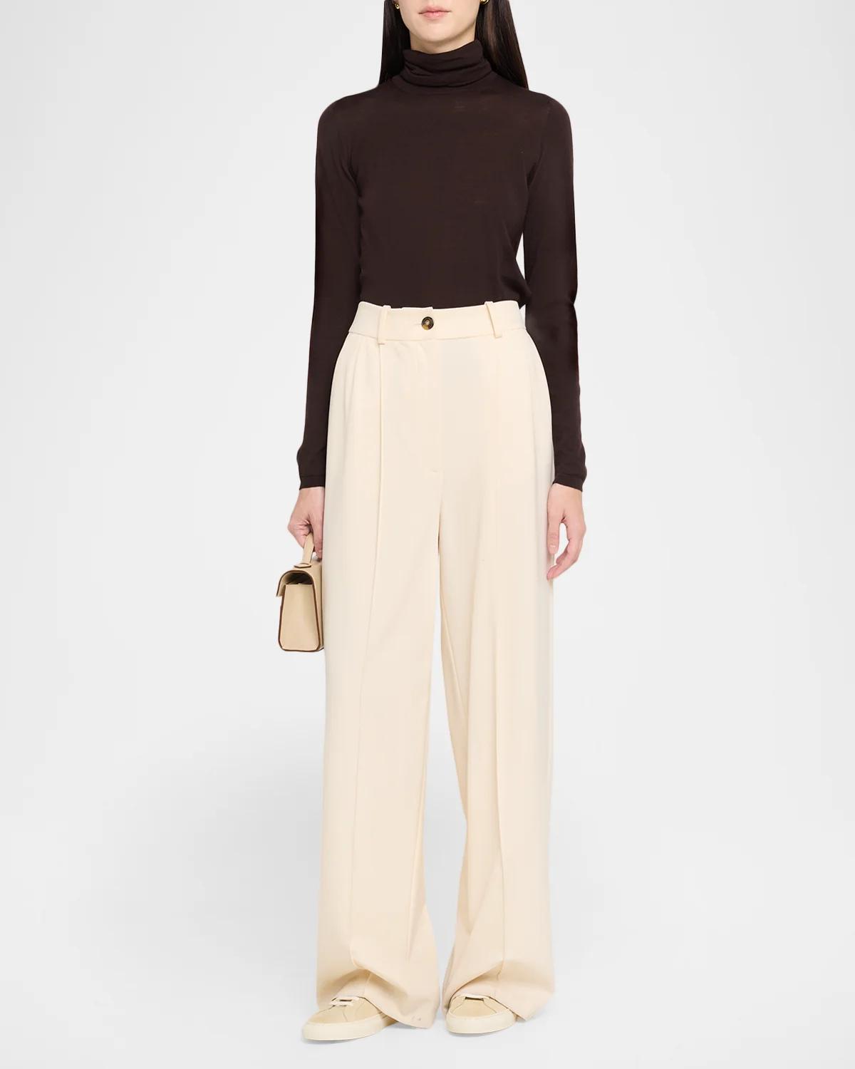 Turtleneck Wool Long-Sleeve Sweater - thumbnail 2