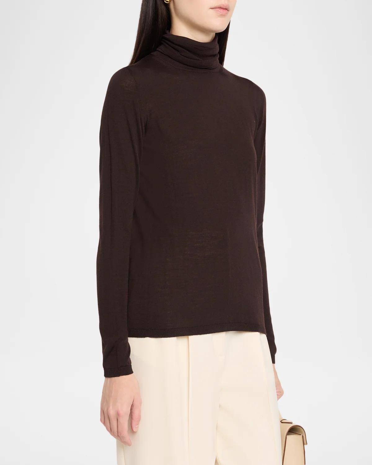 Turtleneck Wool Long-Sleeve Sweater - thumbnail 4