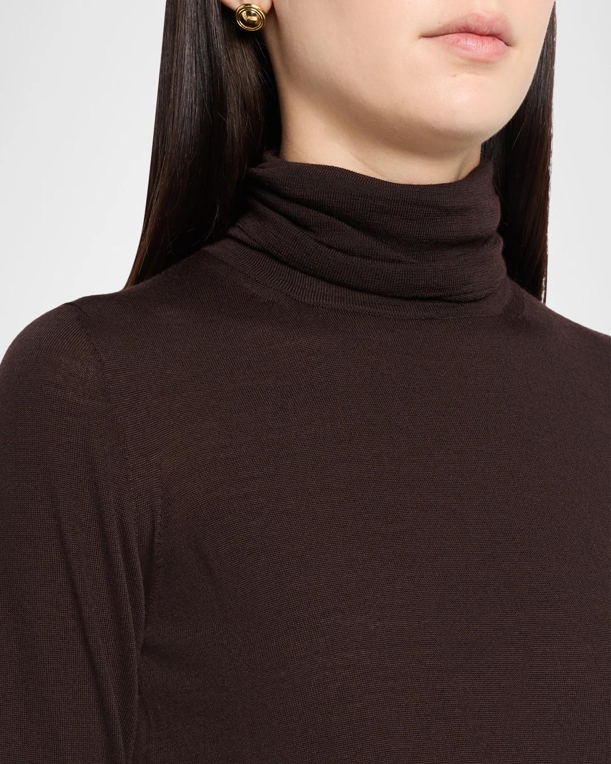 Turtleneck Wool Long-Sleeve Sweater - thumbnail 5