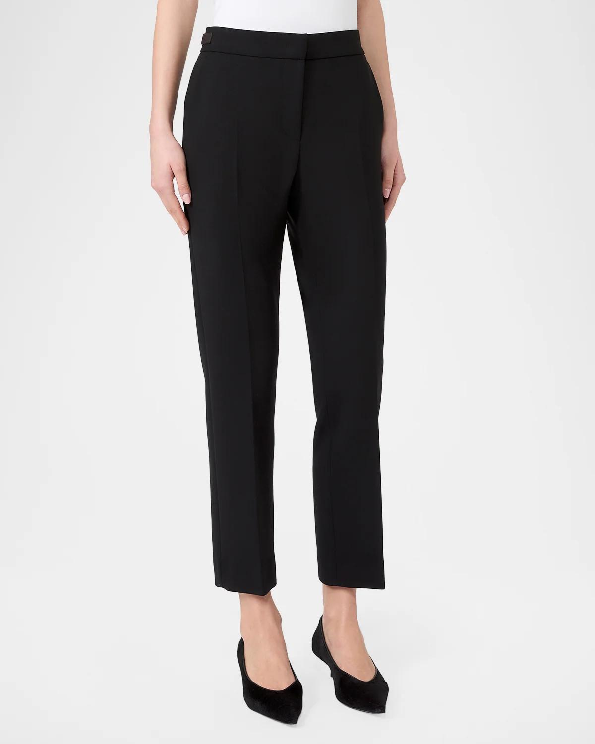Waist Strap Straight-Leg Ankle Trousers - thumbnail 4