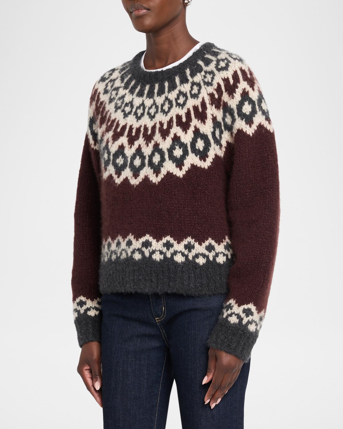 Isaline Fair Isle Cashmere Sweater - thumbnail 4