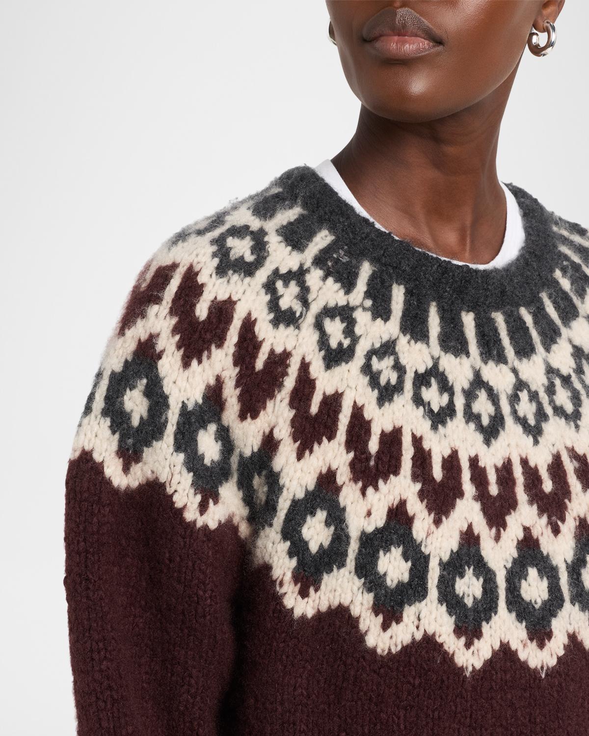 Isaline Fair Isle Cashmere Sweater - thumbnail 5