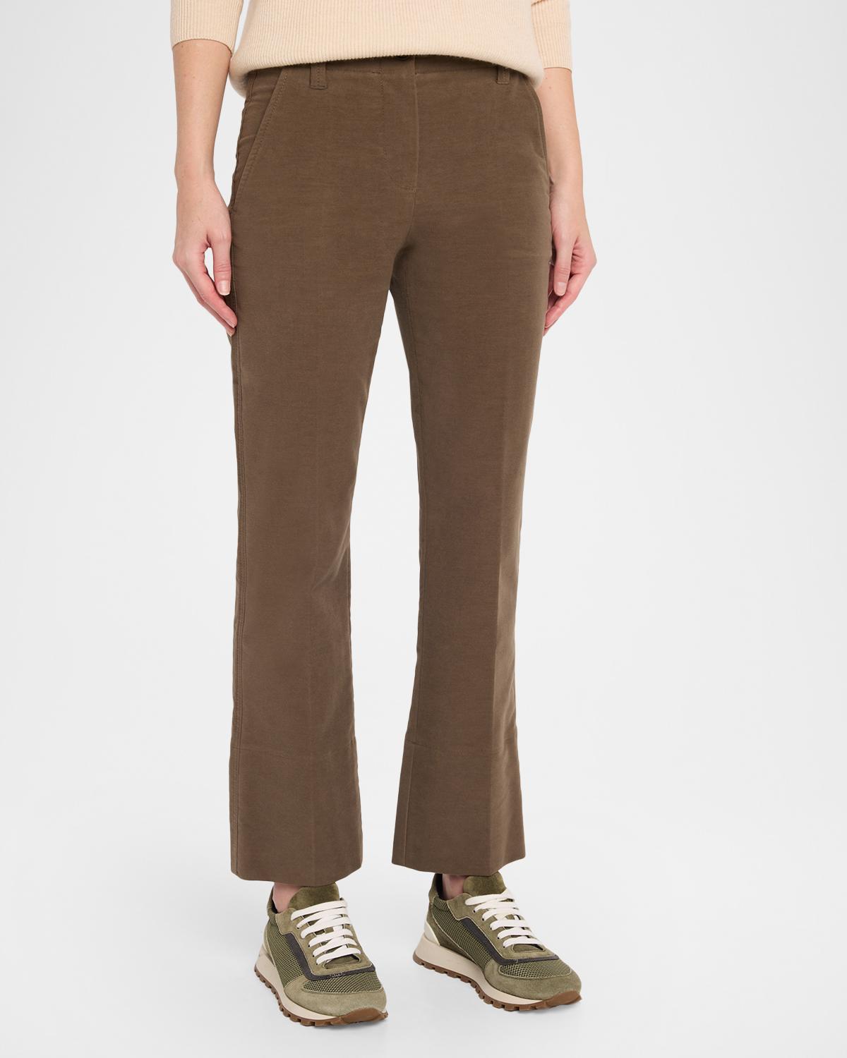 Stretch Moleskin Flare Pants - thumbnail 4