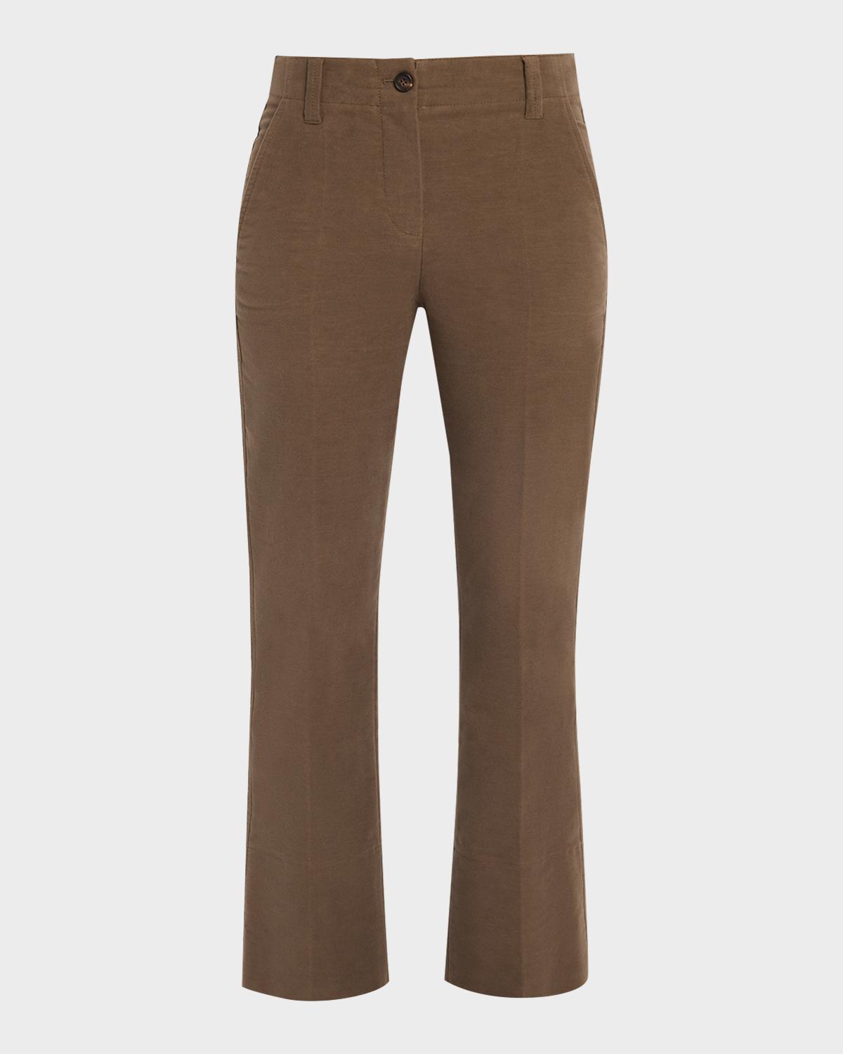 Stretch Moleskin Flare Pants