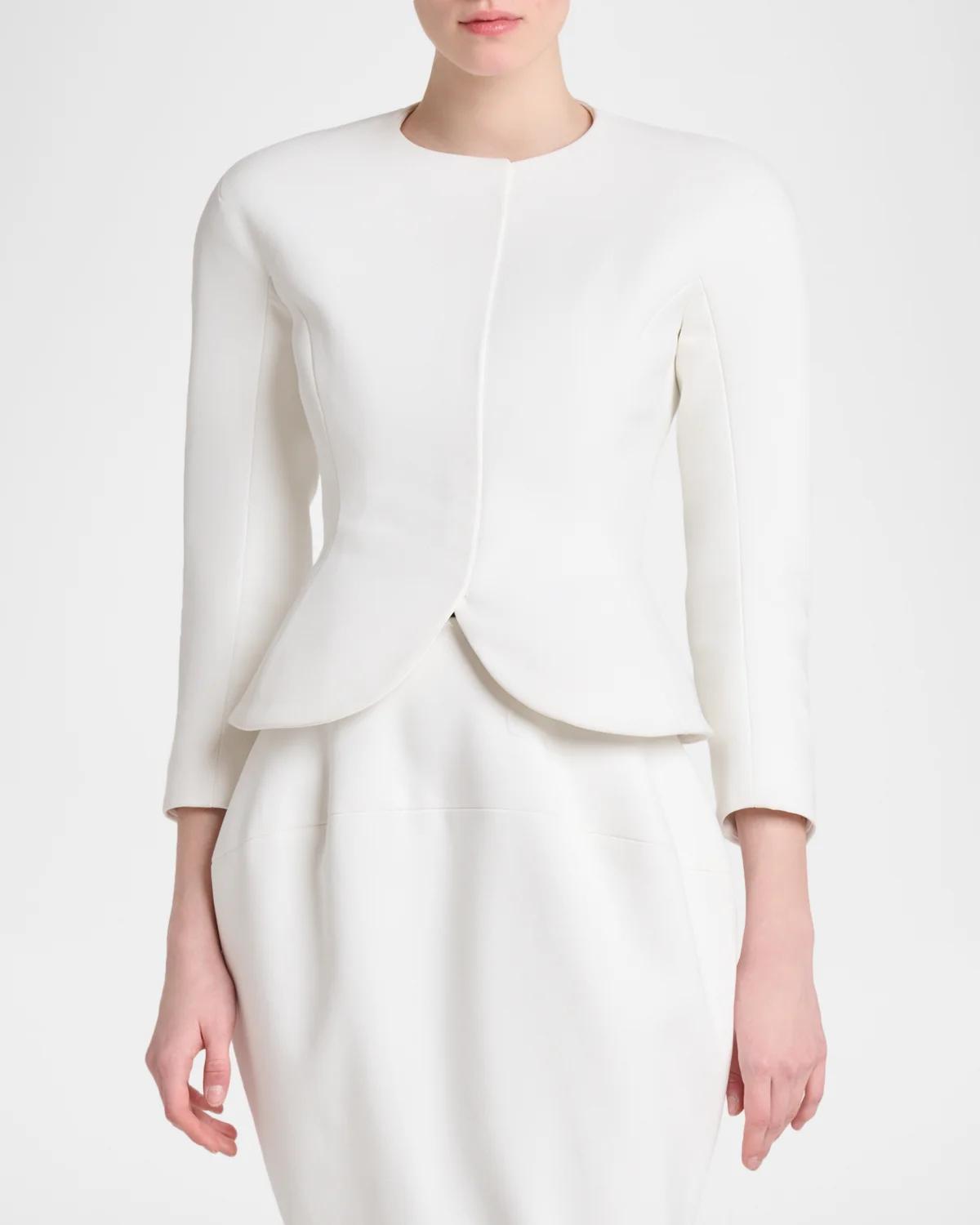 The Palmier Peplum-Effect Jacket - thumbnail 4
