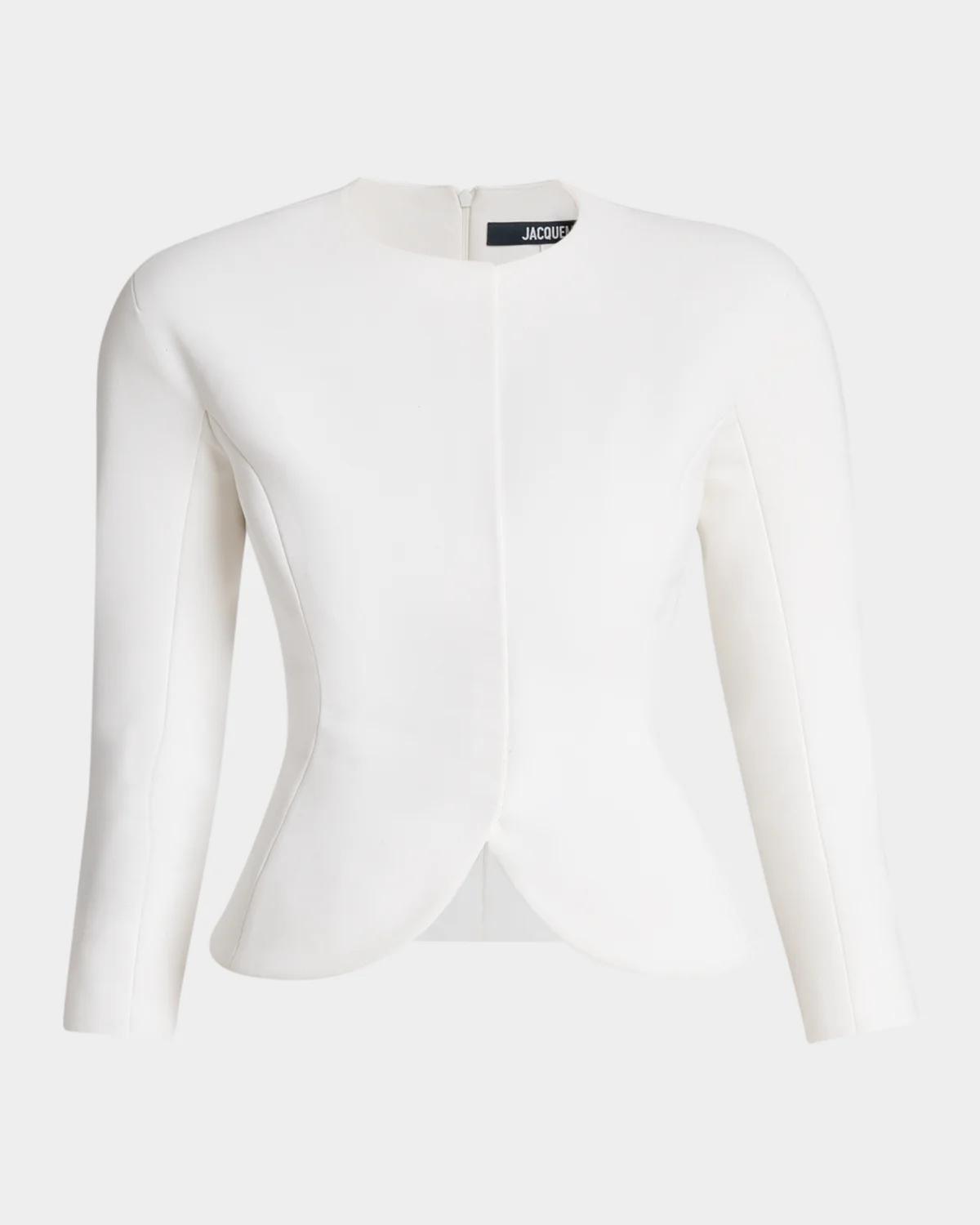 The Palmier Peplum-Effect Jacket