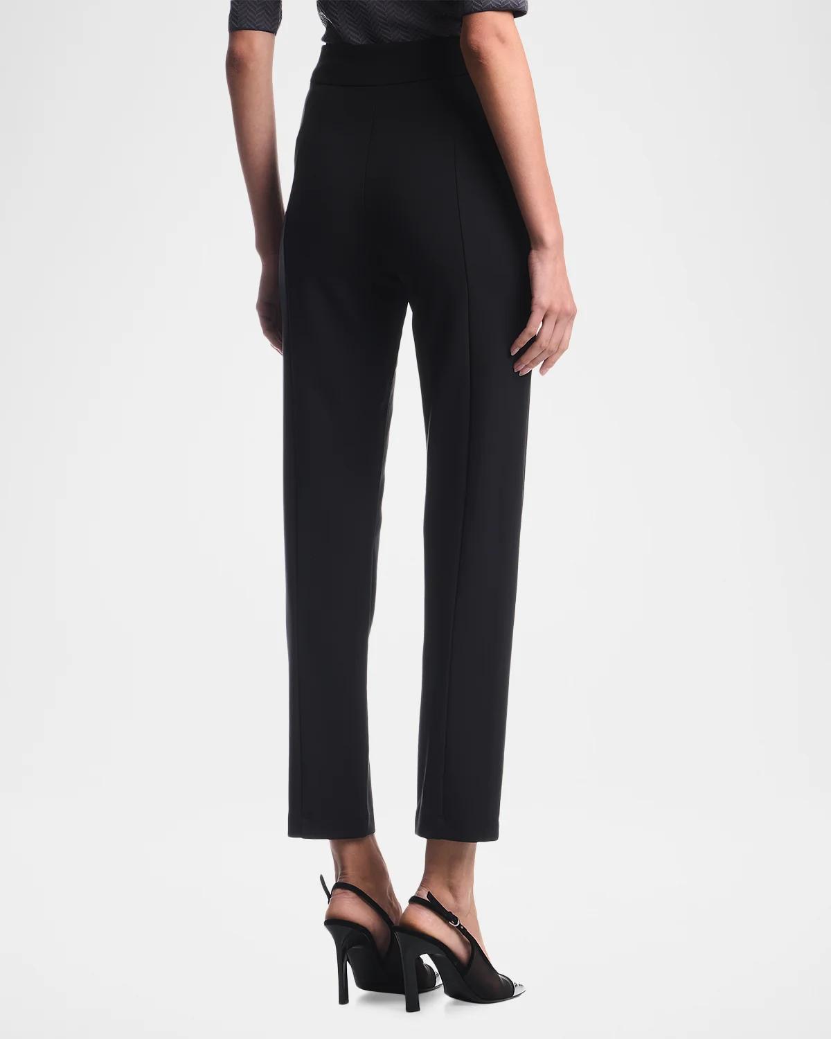 Cropped Slim-Fit Jersey Pants - thumbnail 2