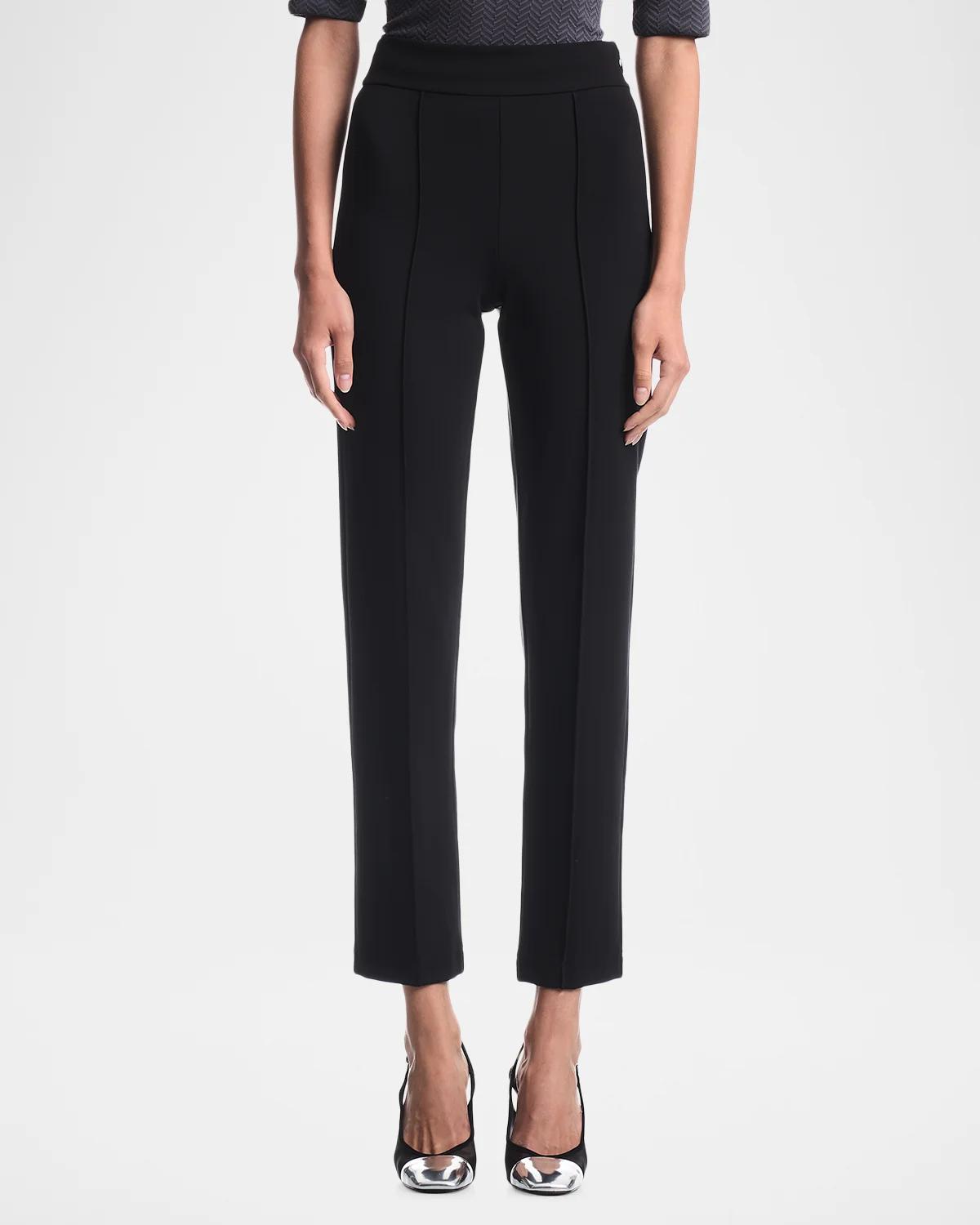 Cropped Slim-Fit Jersey Pants - thumbnail 3