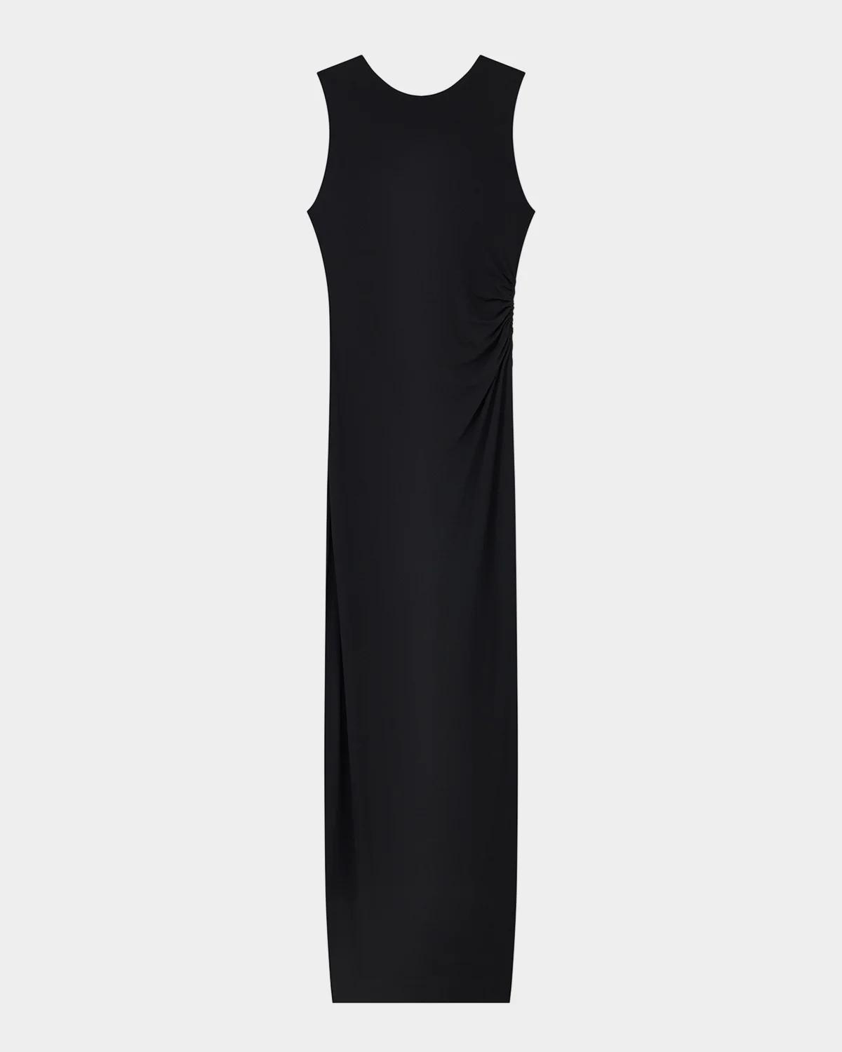 Sleeveless Jersey Column Maxi Dress