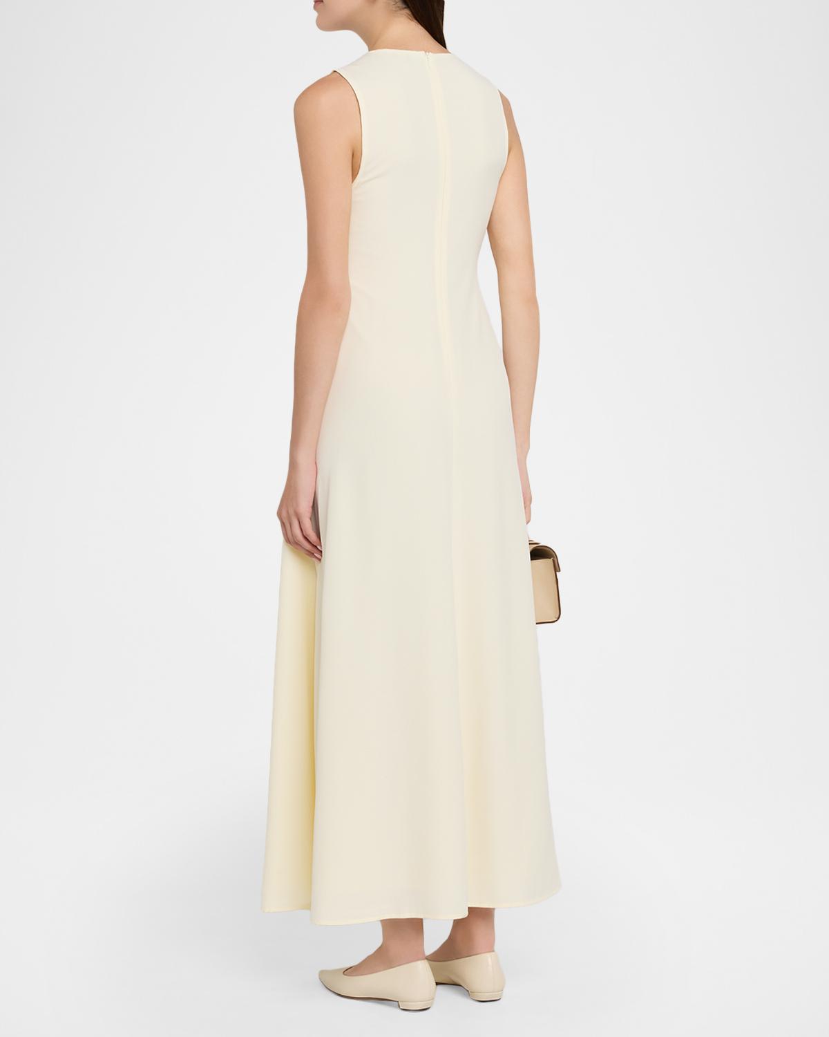 Sleeveless A-Line Cady Maxi Dress - thumbnail 3