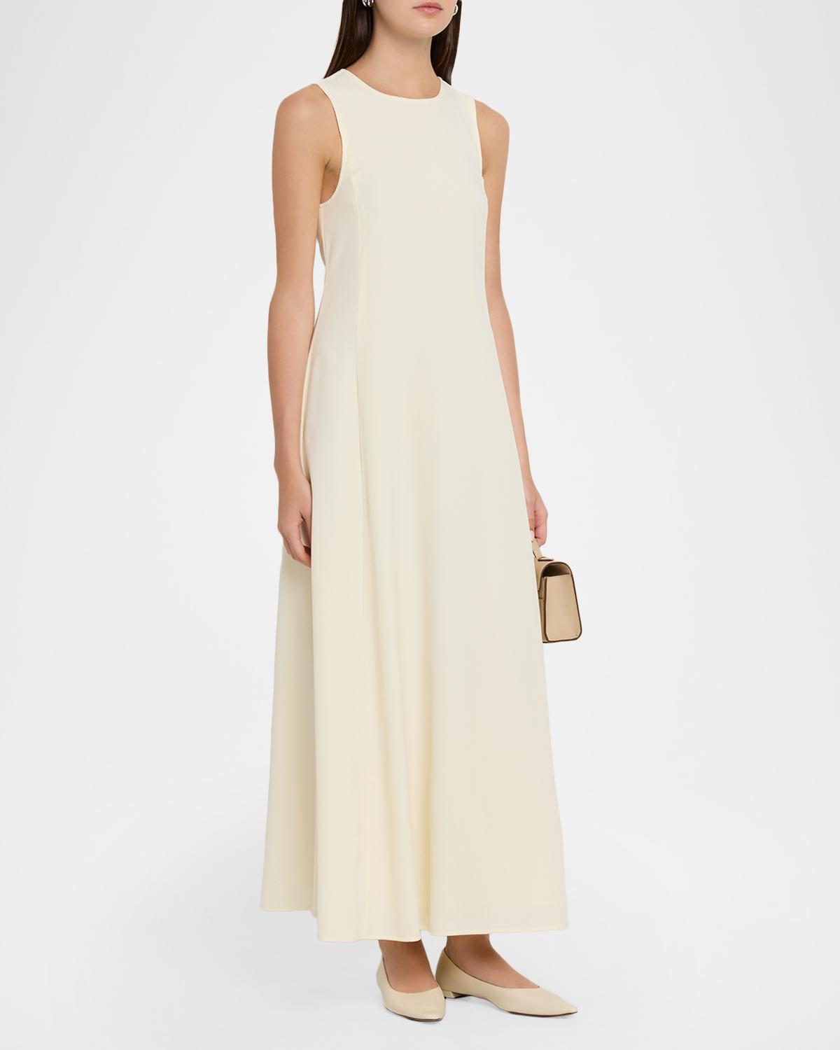 Sleeveless A-Line Cady Maxi Dress - thumbnail 4